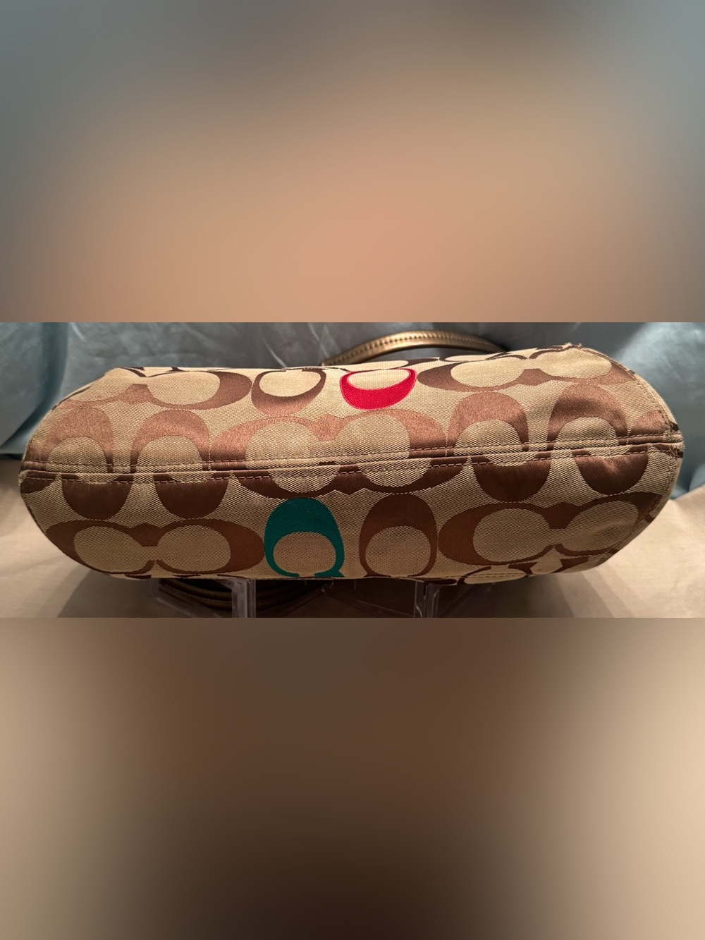 Coach Poppy Signature C Glam Tote - Picture 8 of 15